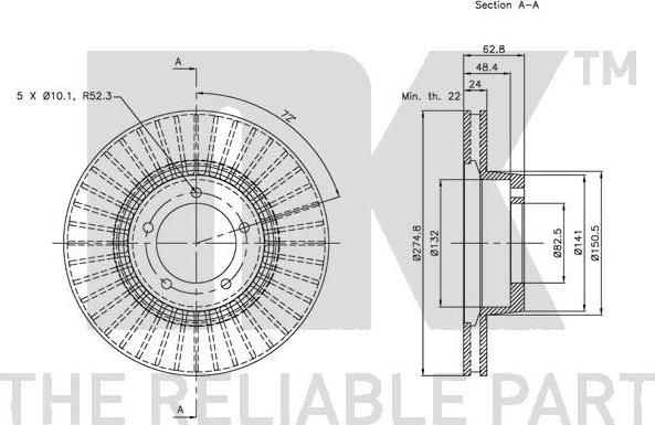 NK 204023 - Brake Disc autospares.lv