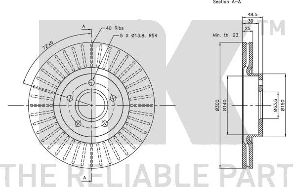 NK 204849 - Brake Disc autospares.lv