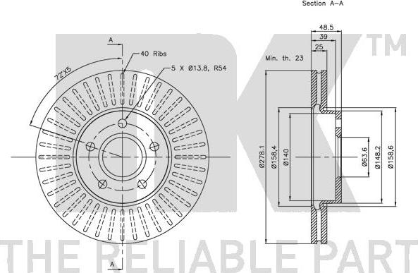 NK 204848 - Brake Disc autospares.lv