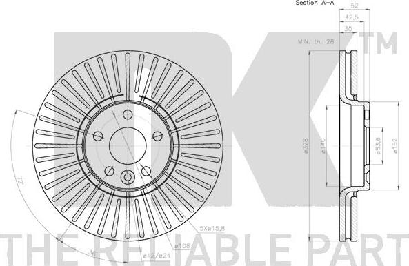 NK 314860 - Brake Disc autospares.lv