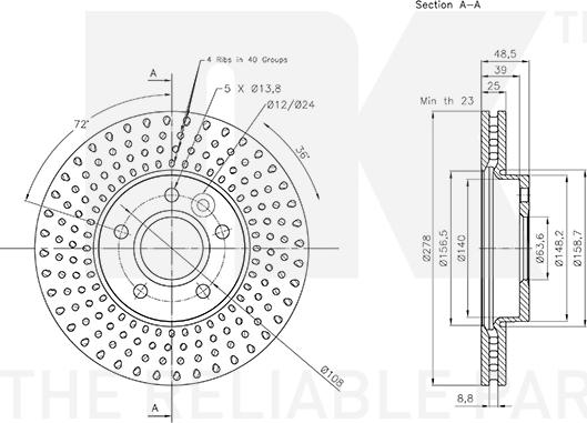 NK 204863 - Brake Disc autospares.lv