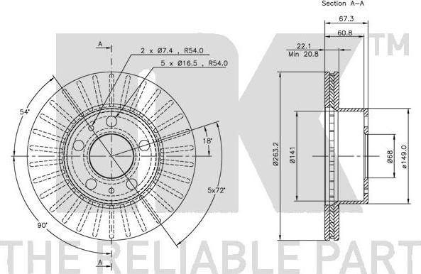 NK 204809 - Brake Disc autospares.lv