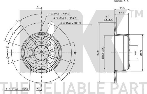 NK 314807 - Brake Disc autospares.lv