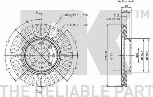 NK 314835 - Brake Disc autospares.lv