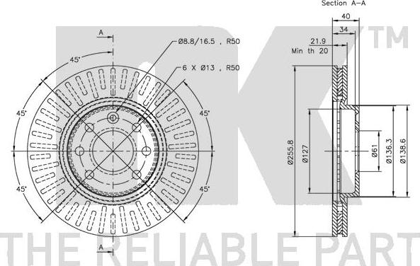 NK 204835 - Brake Disc autospares.lv