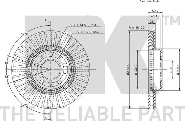 NK 204832 - Brake Disc autospares.lv