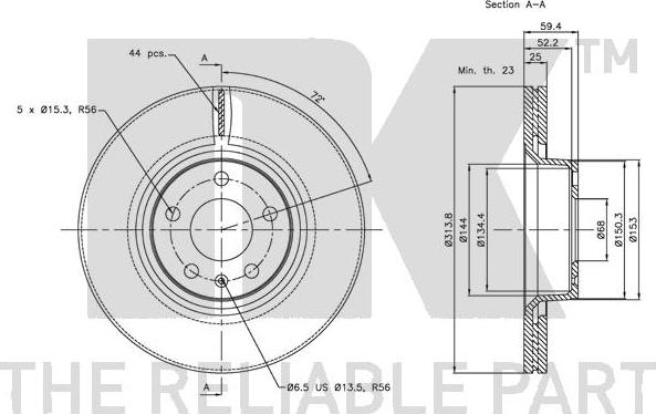 NK 204799 - Brake Disc autospares.lv