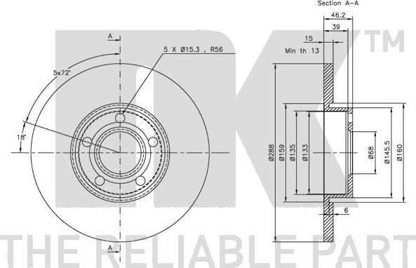 NK 204742 - Brake Disc autospares.lv