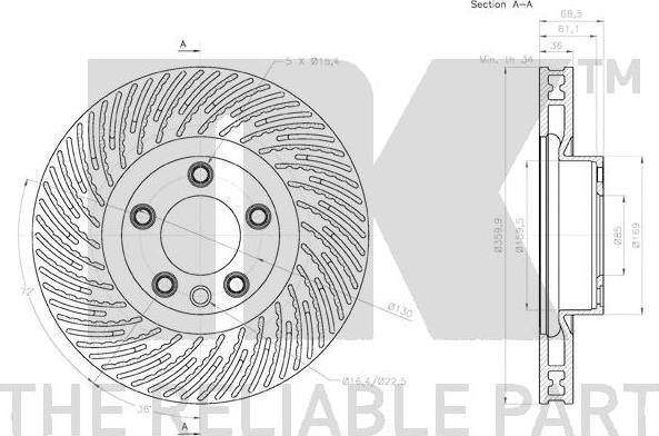 NK 2047149 - Brake Disc autospares.lv