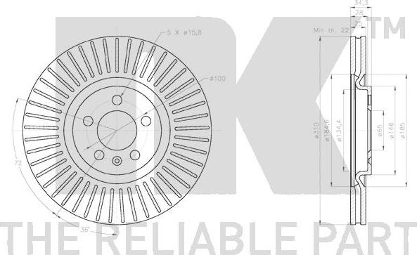 NK 2047165 - Brake Disc autospares.lv