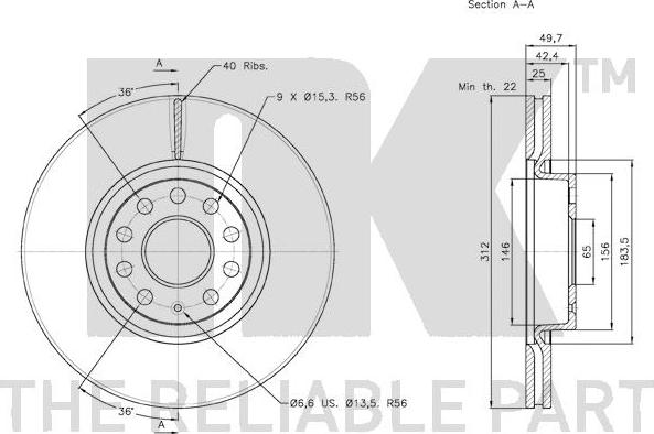 NK 2047115 - Brake Disc autospares.lv