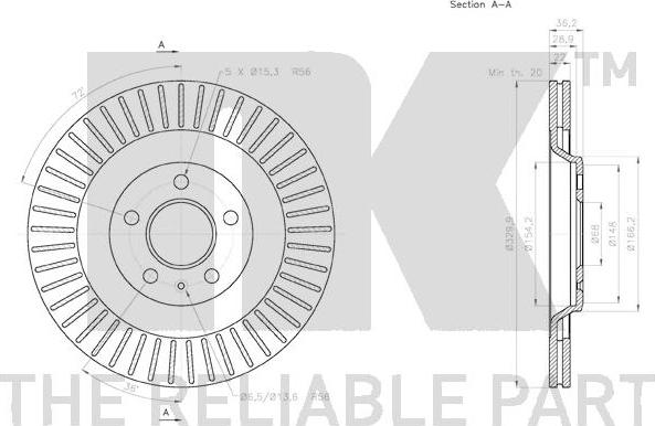 NK 3147130 - Brake Disc autospares.lv