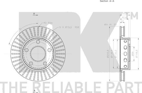 NK 2047131 - Brake Disc autospares.lv