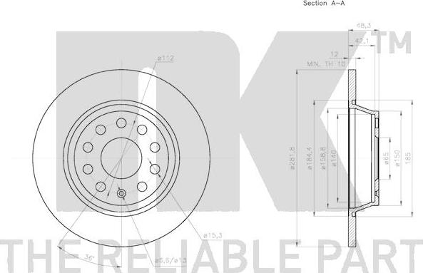 NK 2047133 - Brake Disc autospares.lv