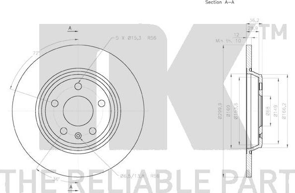 NK 3147129 - Brake Disc autospares.lv