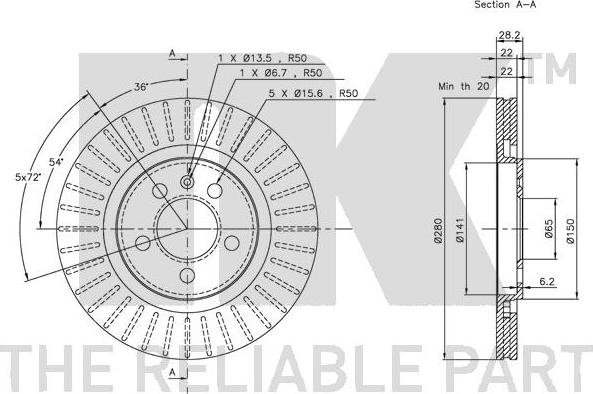 NK 314735 - Brake Disc autospares.lv