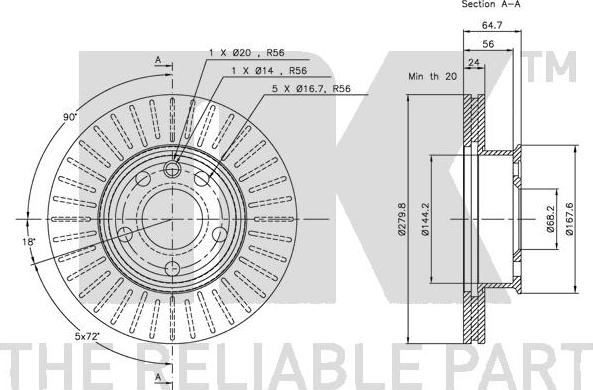 NK 314733 - Brake Disc autospares.lv