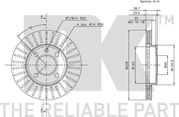 NK 204724 - Brake Disc autospares.lv