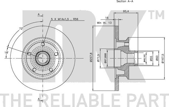 NK 204727 - Brake Disc autospares.lv