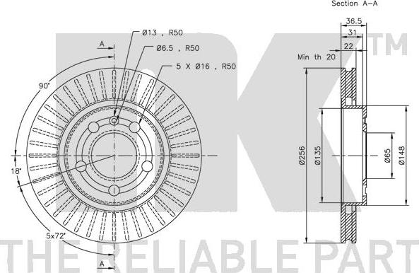 NK 314775 - Brake Disc autospares.lv