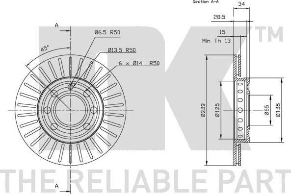 NK 204776 - Brake Disc autospares.lv