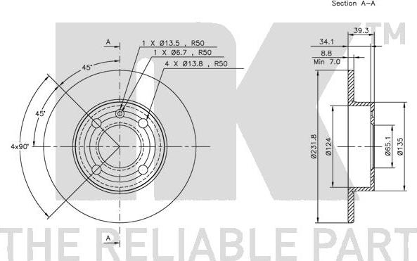 NK 314771 - Brake Disc autospares.lv