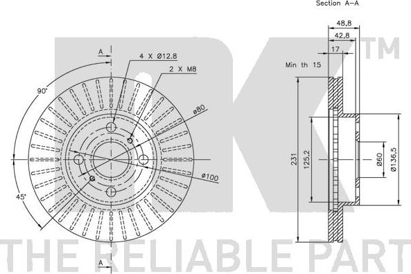 NK 205209 - Brake Disc autospares.lv