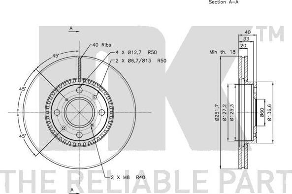 NK 205214 - Brake Disc autospares.lv