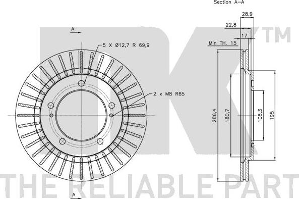 NK 205212 - Brake Disc autospares.lv