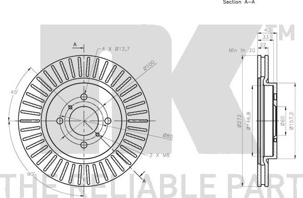 NK 315228 - Brake Disc autospares.lv