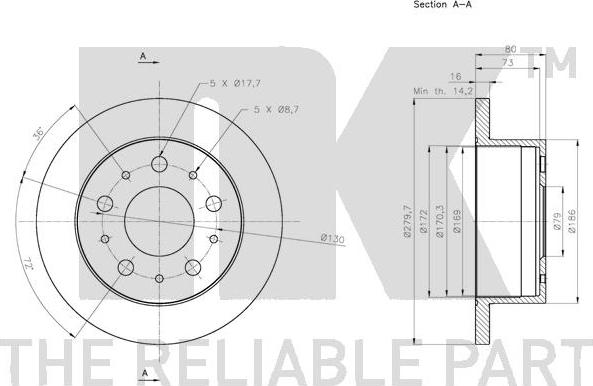 NK 311945 - Brake Disc autospares.lv