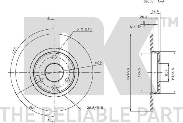 NK 201921 - Brake Disc autospares.lv