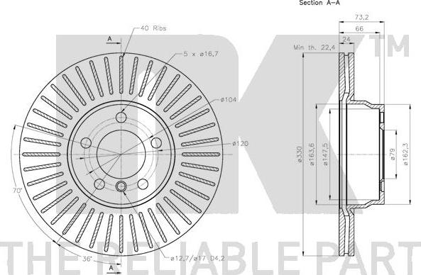 NK 201596 - Brake Disc autospares.lv