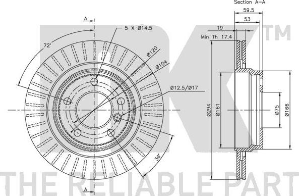 NK 201541 - Brake Disc autospares.lv