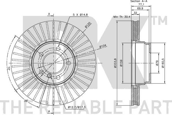 NK 201542 - Brake Disc autospares.lv