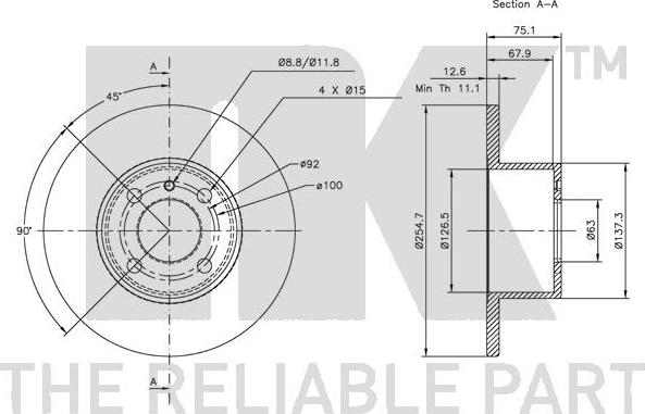 NK 201501 - Brake Disc autospares.lv