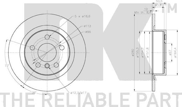 NK 3115119 - Brake Disc autospares.lv