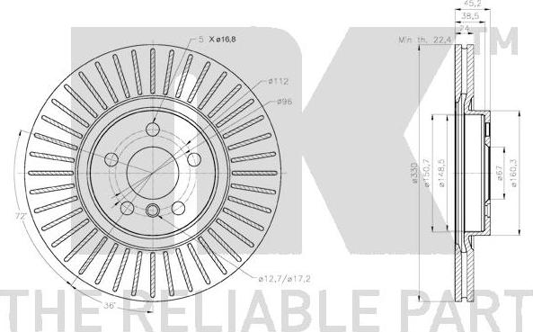 NK 3115115 - Brake Disc autospares.lv