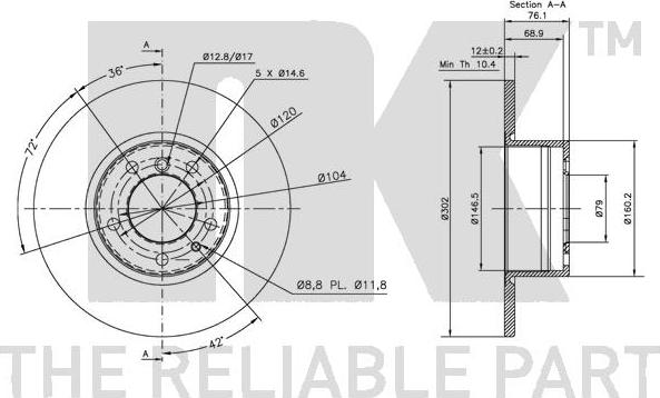 NK 201518 - Brake Disc autospares.lv