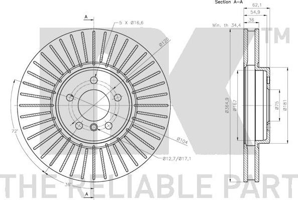 NK 311589 - Brake Disc autospares.lv