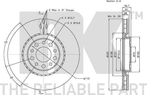 NK 201023 - Brake Disc autospares.lv