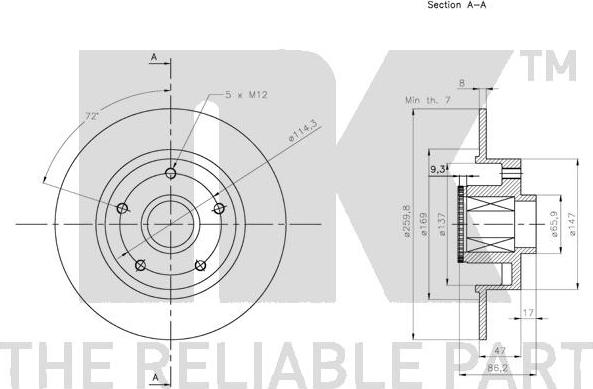 NK 203993 - Brake Disc autospares.lv