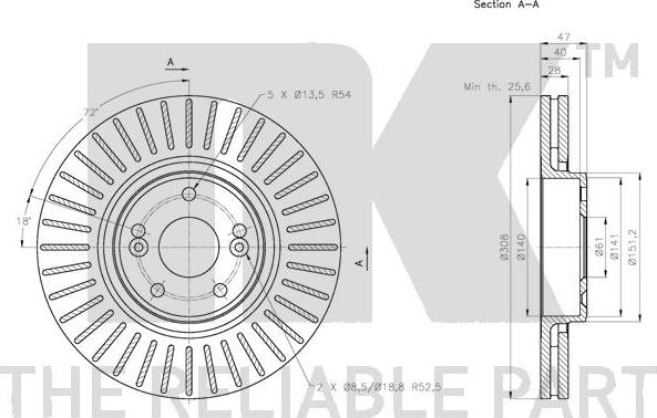 NK 203961 - Brake Disc autospares.lv