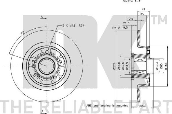 NK 203963 - Brake Disc autospares.lv