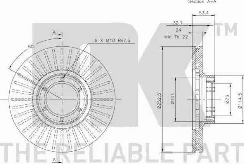 NK 313905 - Brake Disc autospares.lv