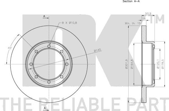 NK 203979 - Brake Disc autospares.lv