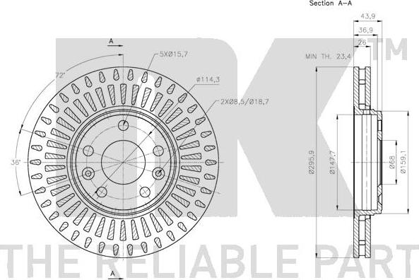 NK 313971 - Brake Disc autospares.lv