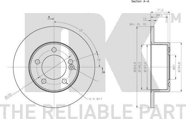 NK 313978 - Brake Disc autospares.lv