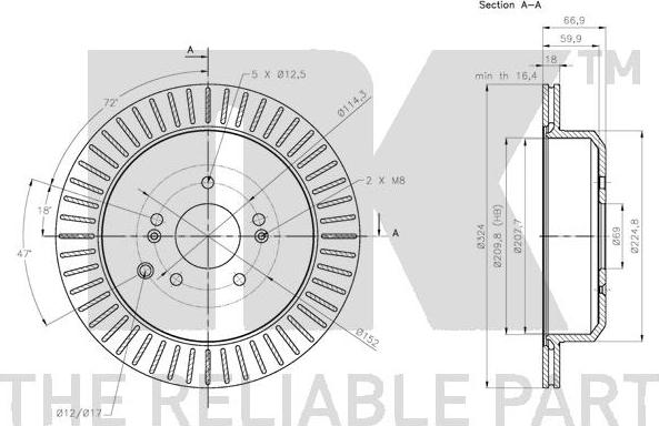 NK 203448 - Brake Disc autospares.lv