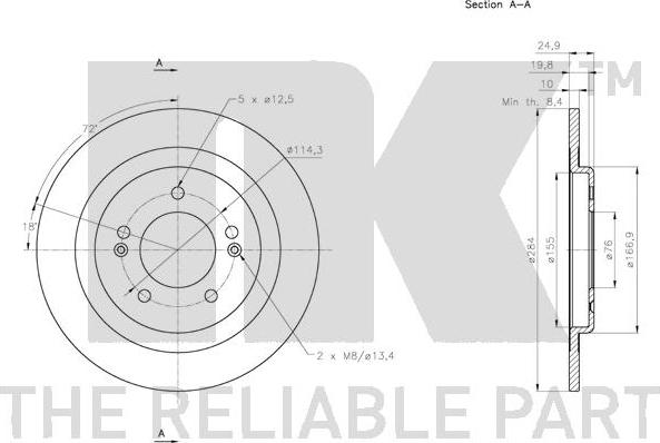 NK 313442 - Brake Disc autospares.lv